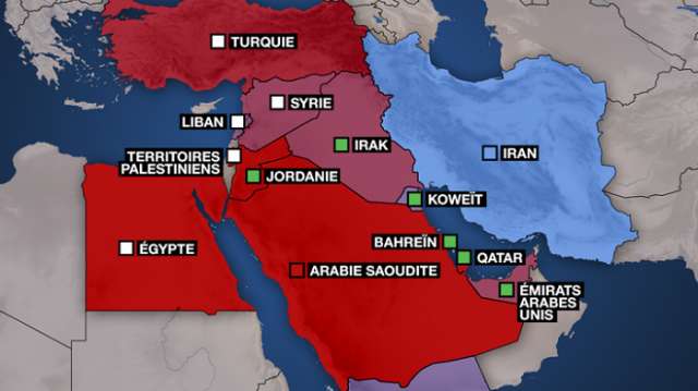 Une carte pour comprendre les tensions entre sunnites et chiites au Proche et Moyen-Orient